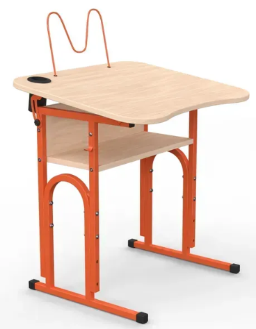 Стіл учнівський 05 №4-6/700х585 рег. нахил без полиці МФ Вересень